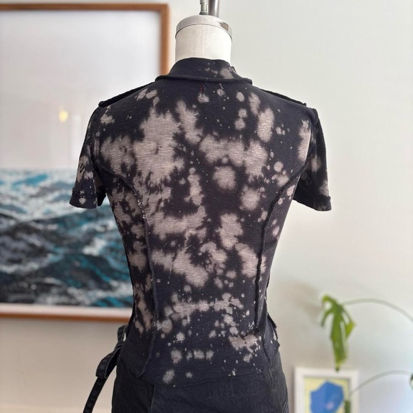 BDG Black and Gray Tie-Dye Bodysuit - Picture 3 of 7